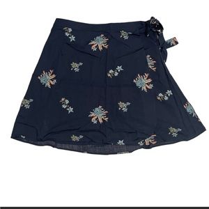 Patagonia Floral Blue Wrap Skirt
